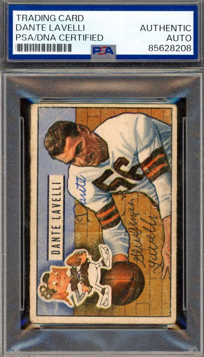 Dante Lavelli PSA DNA Signed 1951 Bowman Autograph