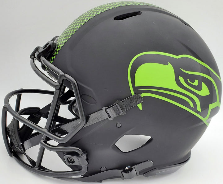 Kam Chancellor Auto Seahawks Eclipse Black Full Size Auth Speed Helmet SB Champs