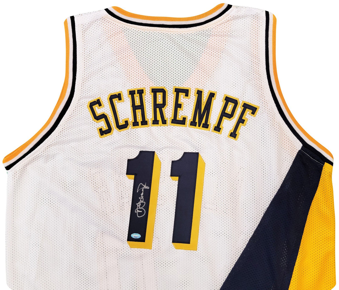 Indiana Pacers Detlef Schrempf Signed White Jersey MCS Holo
