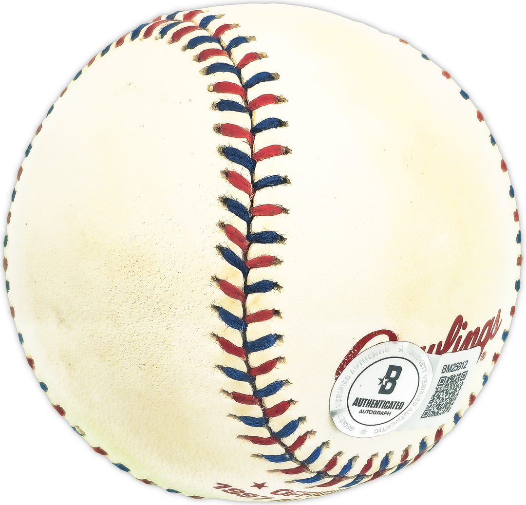 Earl Wooten Auto Signed Official 1997 ASG Logo Baseball Senators Beckett BM25912