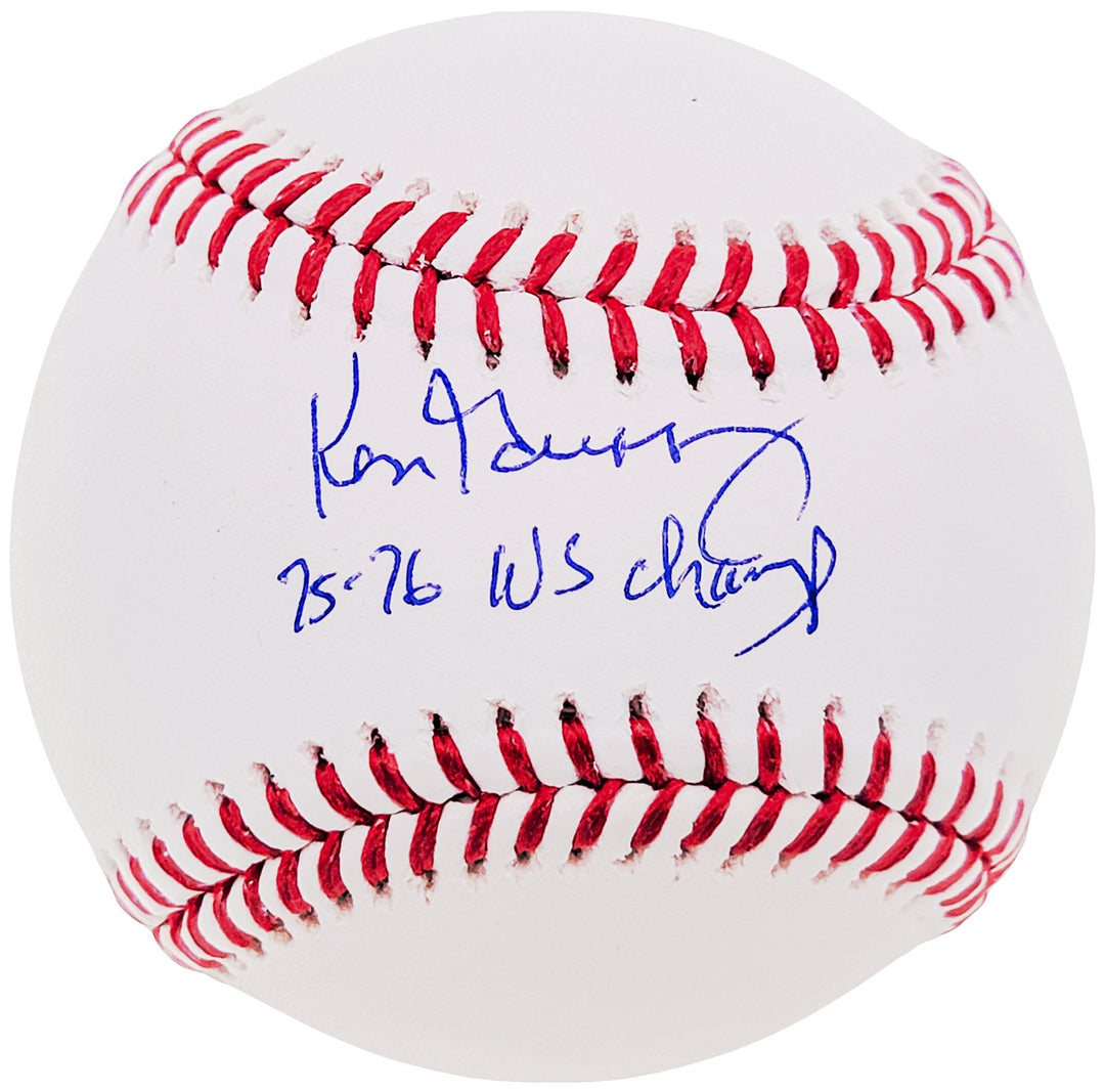 Ken Griffey Sr. Signed MLB Baseball Cincinnati Reds "75-76 WS Champs" Tristar