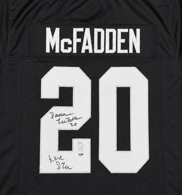 Oakland Raiders Darren McFadden Signed Black Jersey "Run DMC" PSA/DNA