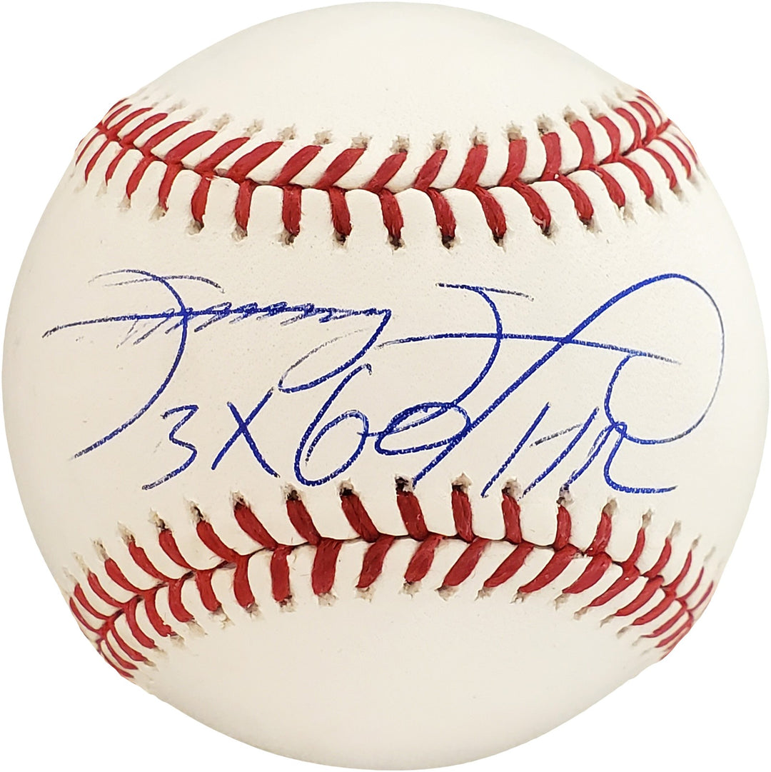 Sammy Sosa Signed Official MLB Baseball Chicago Cubs "3x 60 HR" Beckett BAS