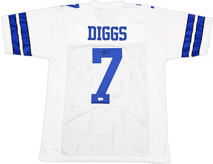 Dallas Cowboys Trevon Diggs Autographed Signed White Jersey Beckett