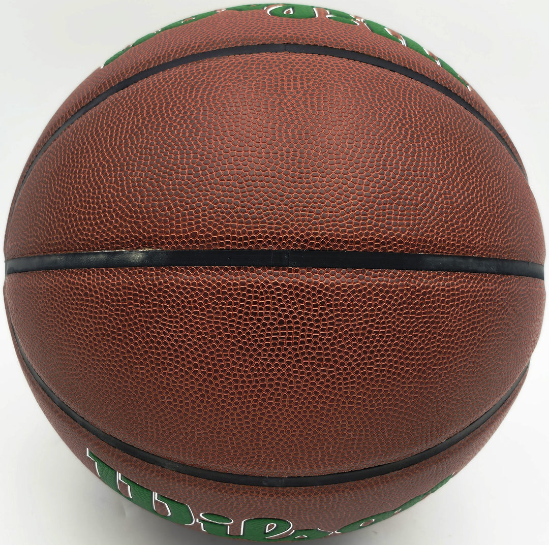 Jaylen Brown Signed Composite Leather Boston Celtics Logo Basketball Beckett Wit