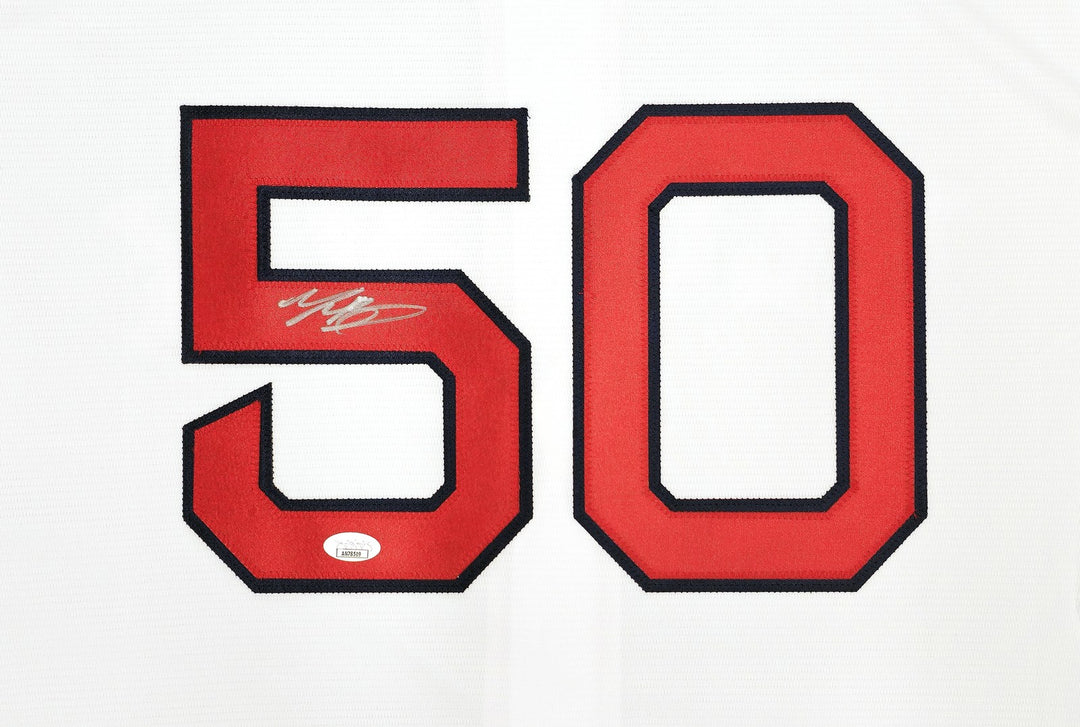 Boston Red Sox Mookie Betts Signed White Nike Jersey Size XL JSA
