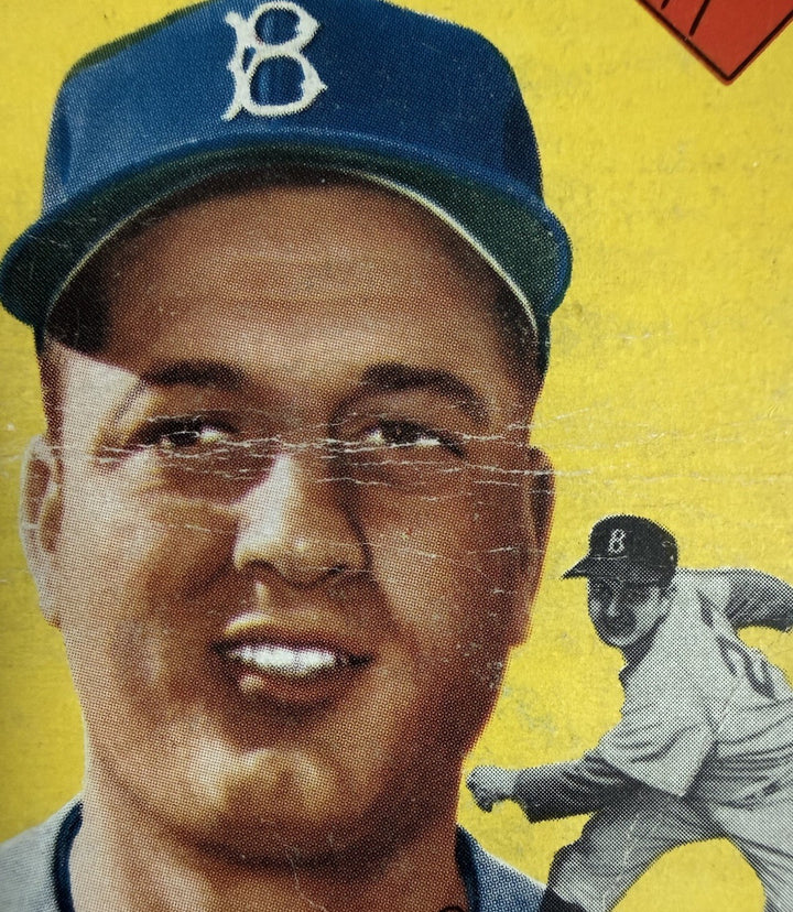 1954 Topps Tommy Lasorda Tom Lasorda #132 Rookie RC HOF Dodgers Centered