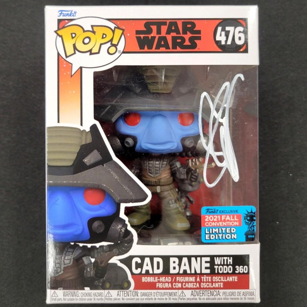 Seth Green signed Cad Bane Todo 360 Funko Pop! 476 Star Wars auto Beckett BAS
