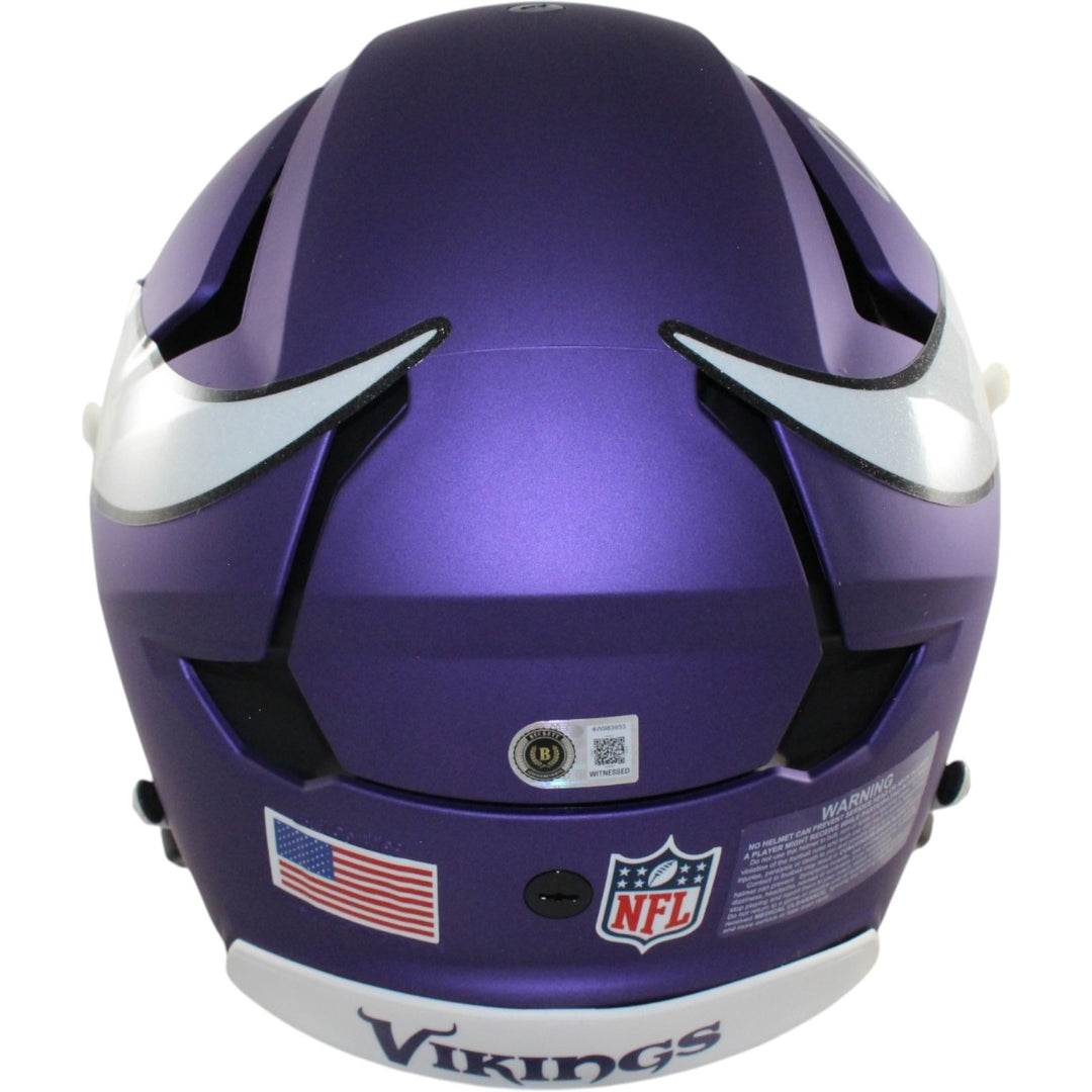 Justin Jefferson Autographed Minnesota Vikings Axiom F/S Helmet Beckett W 58221