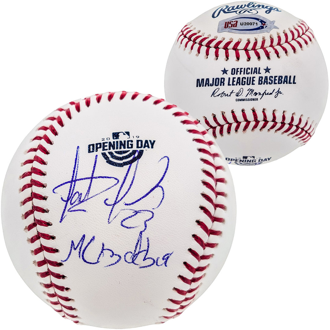 Fernando Tatis Jr Auto MLB 2019 Opening Day Logo Baseball MLB Debut JSA
