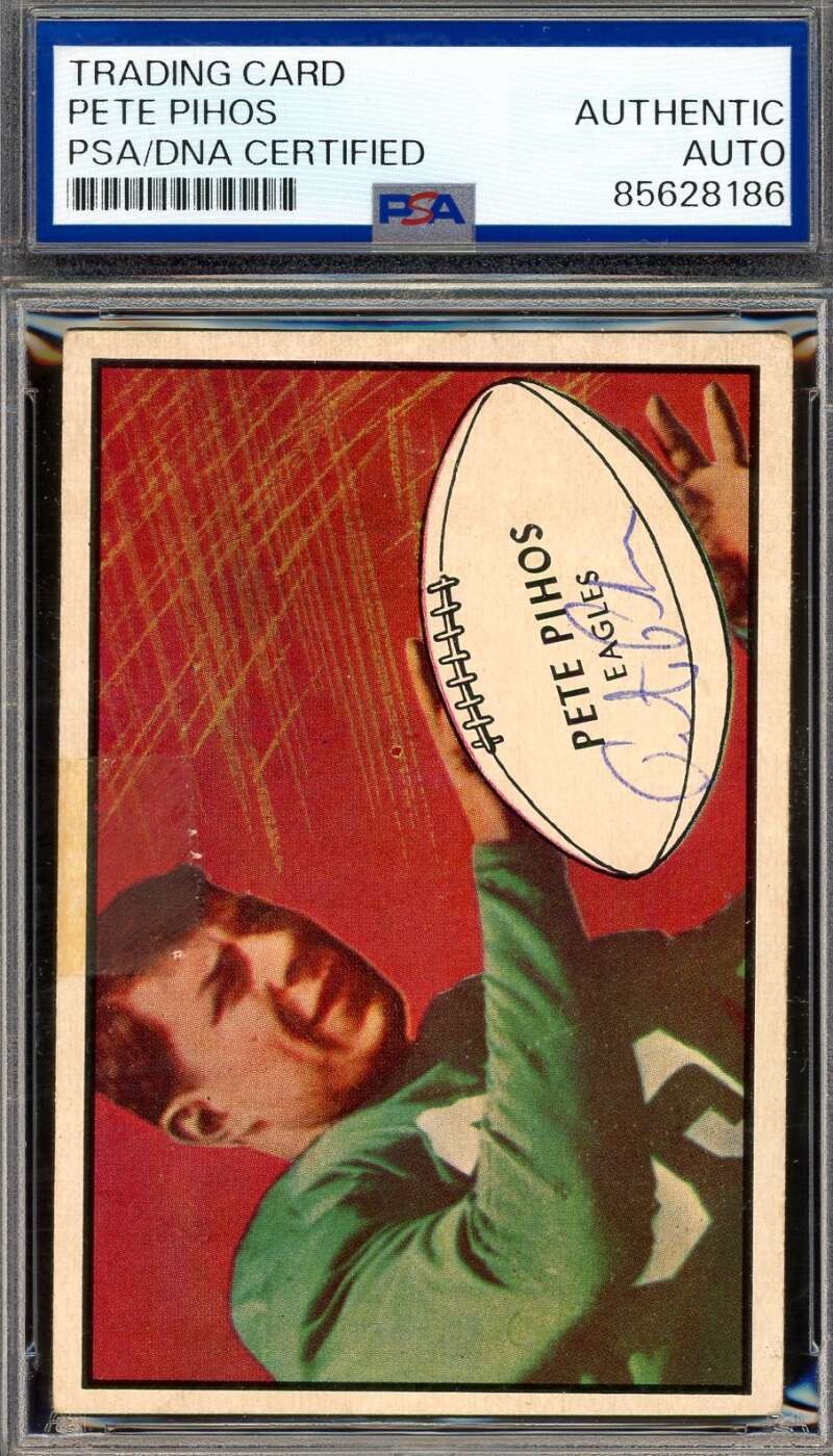 Pete Pihos PSA DNA Vintage Signed 1953 Bowman Autograph