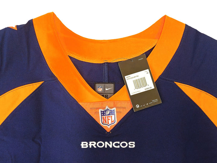 Broncos Russell Wilson Auto Signed Blue Nike Elite Jersey Size 48 Fanatics Holo