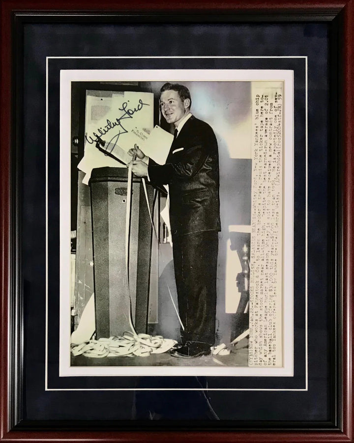 Whitey Ford Autographed Framed 11x14 New York Yankees Photo