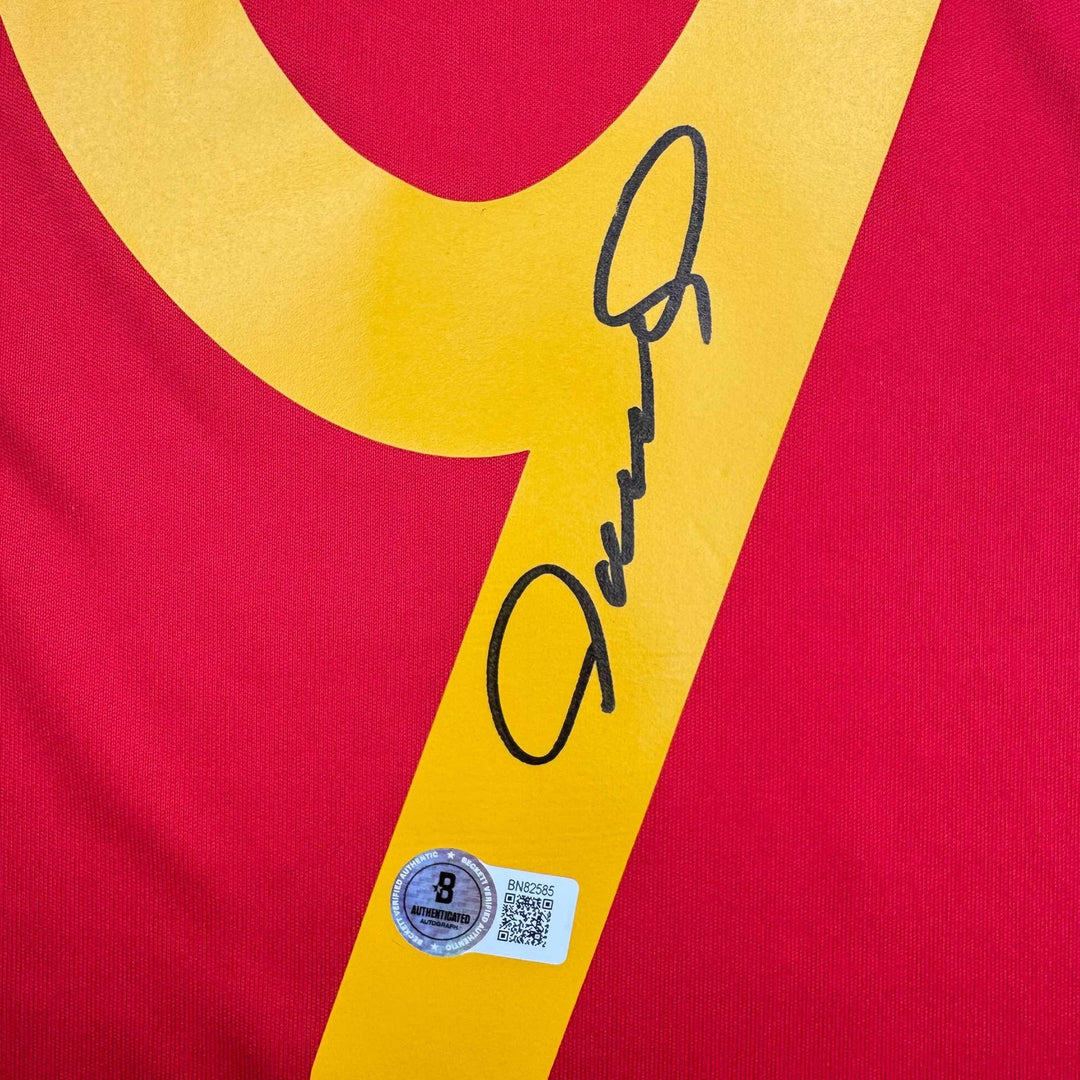 Autographed/Signed Fernando Torres Spain Red World Cup Jersey Beckett BAS COA