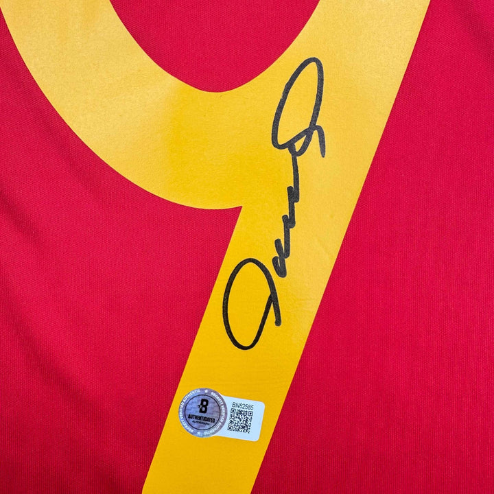 Autographed/Signed Fernando Torres Spain Red World Cup Jersey Beckett BAS COA