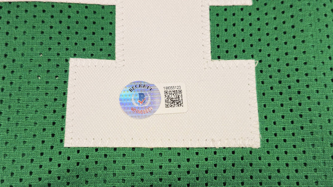 Boston Celtics Bob Cousy Signed Green Jersey Beckett Witness
