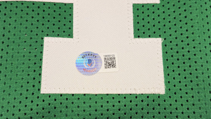 Boston Celtics Bob Cousy Signed Green Jersey Beckett Witness