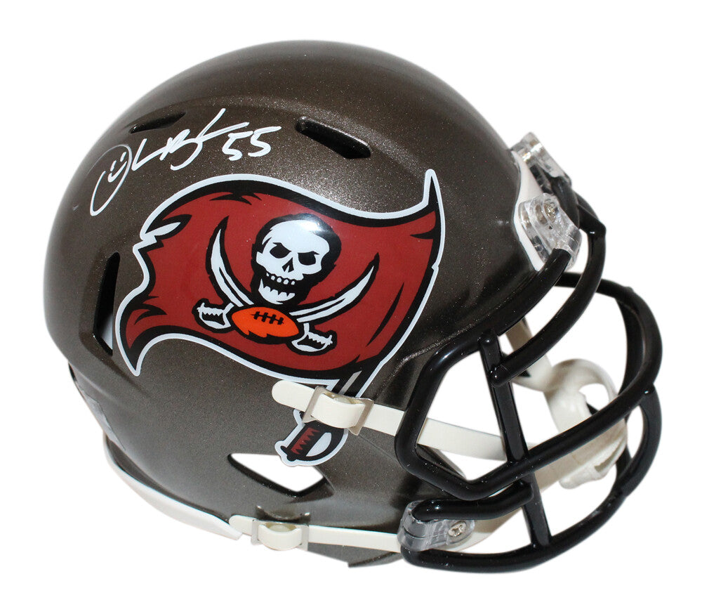 Derrick Brooks Autographed Tampa Bay Bucs TB '97-'13 Mini Helmet BAS 40186