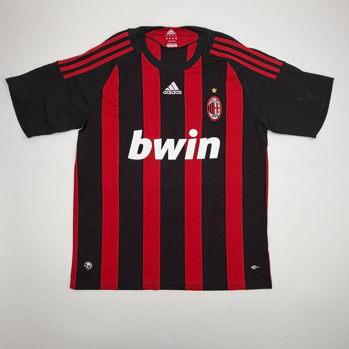 Autographed/Signed Ricardo Kaka AC Milan Black/WHite Jersey Beckett BAS COA