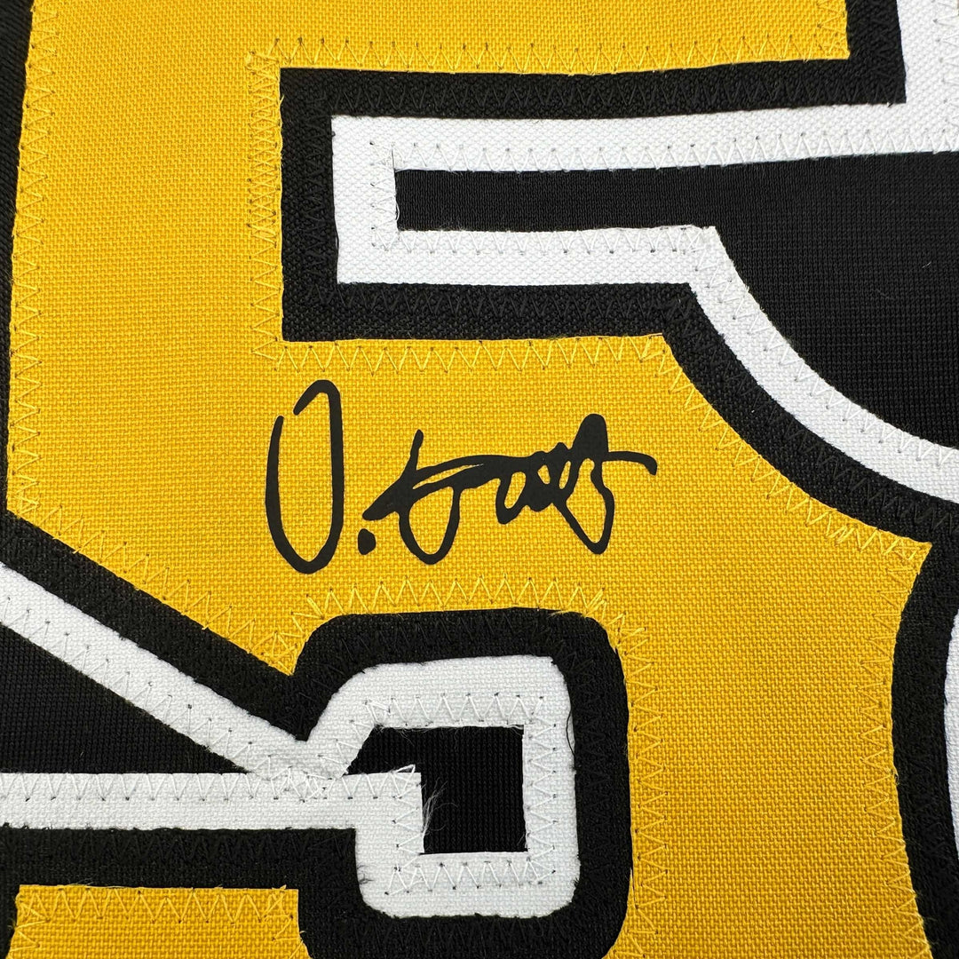 Facsimile Autographed Oneil Cruz Pittsburgh Black Reprint Jersey Size Men's XL