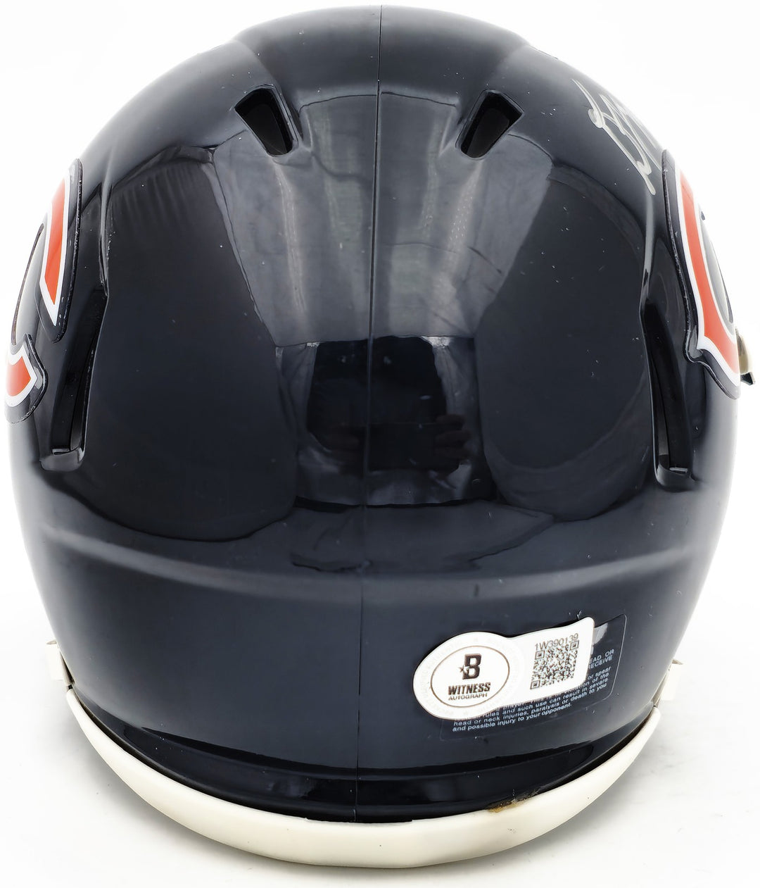 DJ Moore Signed Chicago Bears Blue Speed Mini Helmet Beckett Witness