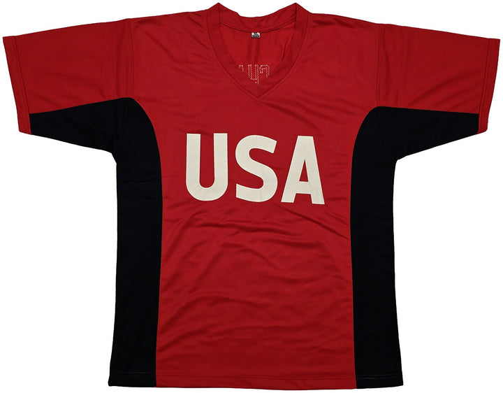 1999 Team USA Women's Soccer World Cup Champions Auto Red Jersey 8 Sigs Mia Hamm