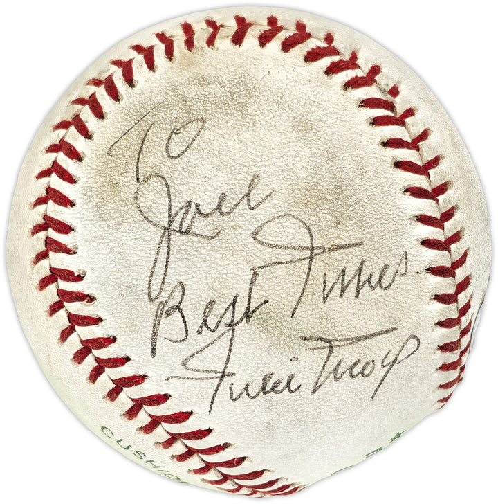 Willie Mays Signed Feeney NL Baseball Giants To Jack Best Vintage Sig Beckett