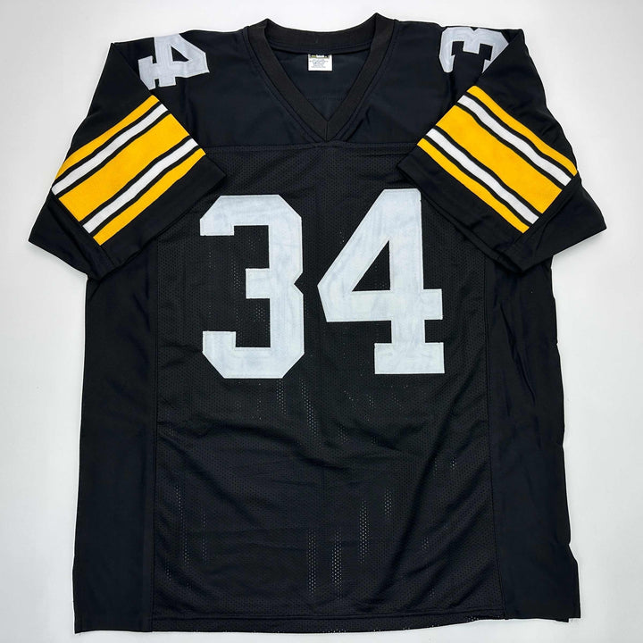Facsimile Autographed Andy Russell Pittsburgh Black Reprint Jersey Size Men's XL
