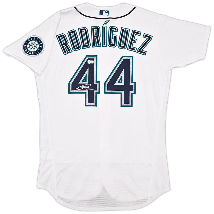 Mariners Julio Rodriguez Auto White Nike Authentic Collection Jersey 44 Beckett
