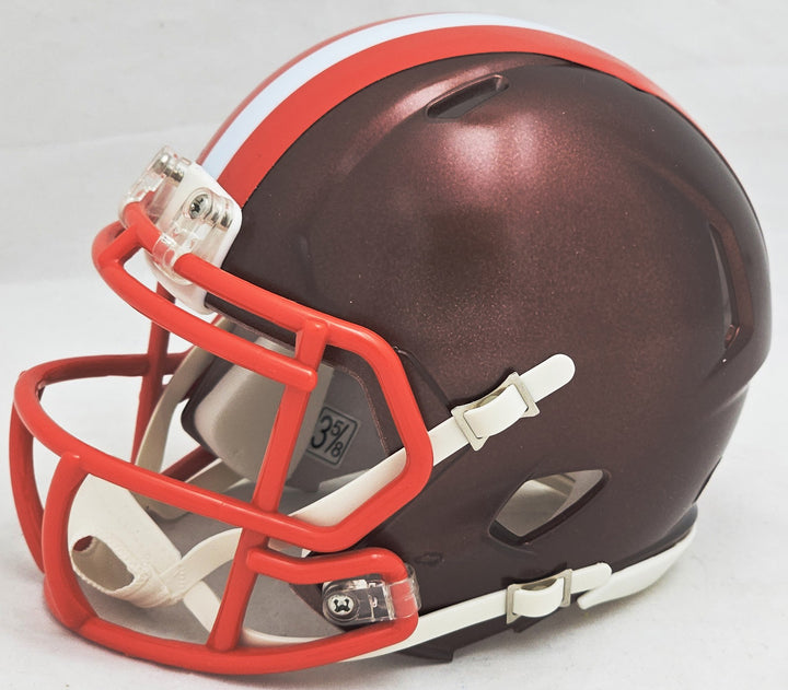 Hanford Dixon Frank Minnifield Auto Browns Flash Brown Mini Helmet Dawg Pound