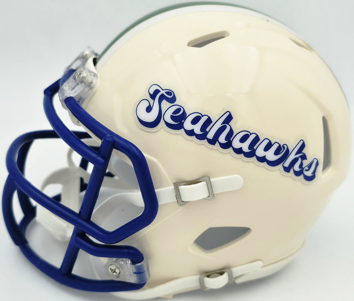 Byron Murphy II Signed Seattle Seahawks Cream Retro Speed Mini Helmet MCS Holo