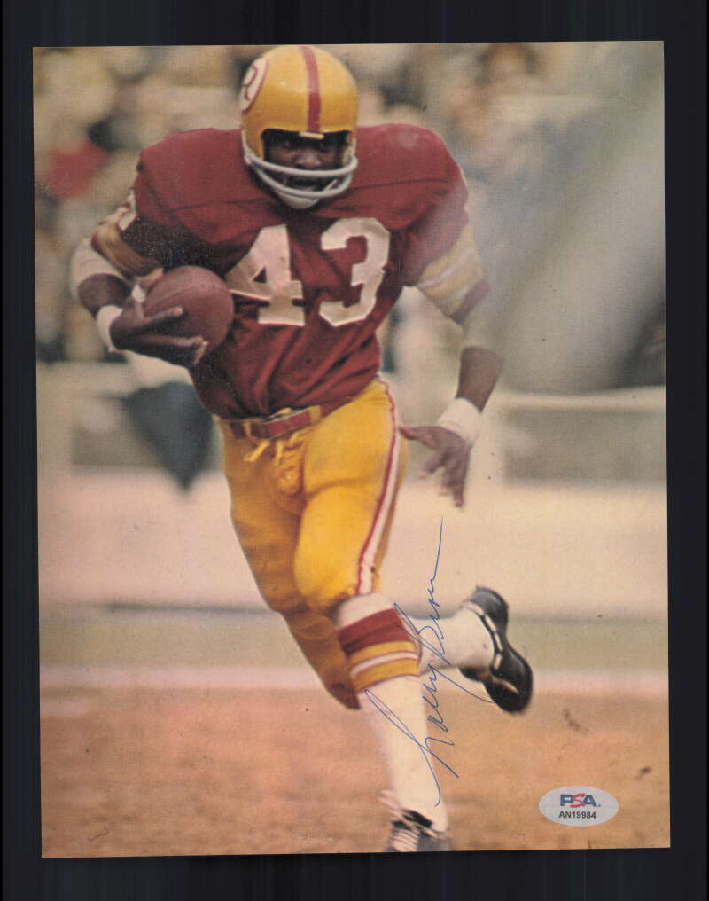 Larry Brown PSA DNA Signed  Vintage 8x10 Photo Autograph Washington