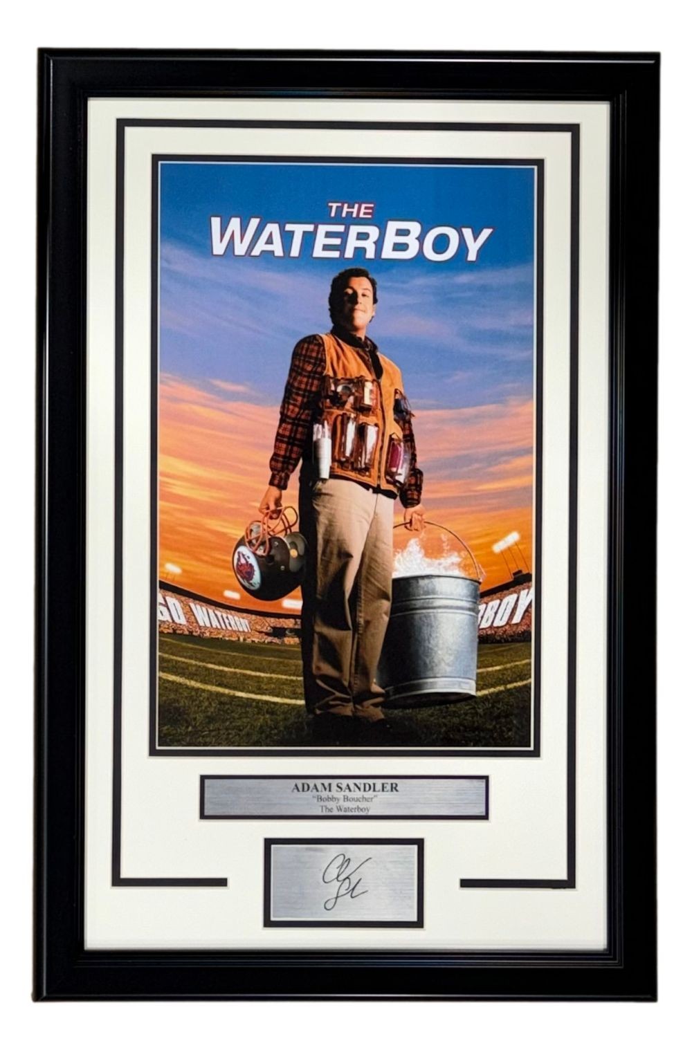 Adam Sandler Framed 11x17 The Waterboy Photo w/ Laser Engraved Signature
