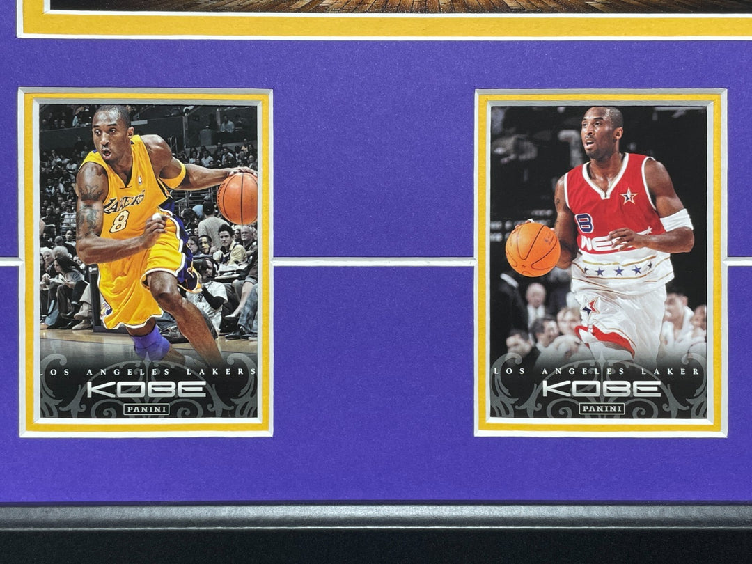 Kobe Bryant Final Lakers Game Used Confetti / Last Season Ticket Framed #D/248
