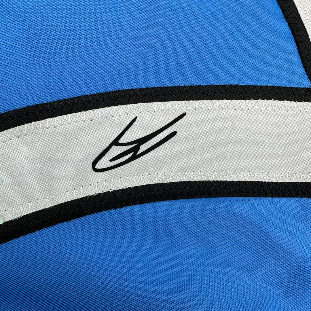 Facsimile Autographed Kevin De Bruyne Manchester City Blue Reprint Jersey XL