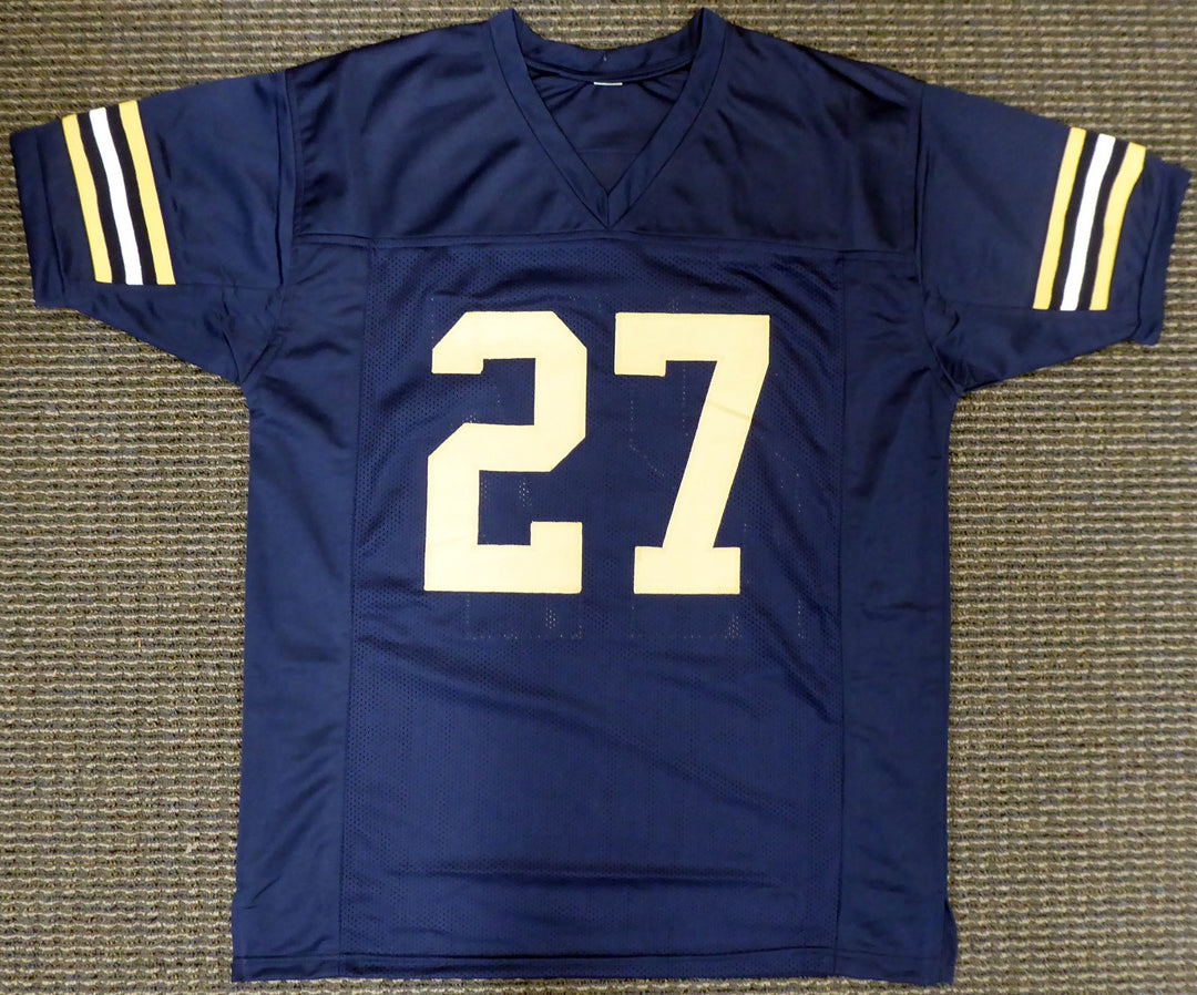 Navy Midshipmen Joe Bellino Autographed Signed Blue Jersey "H-60" Beckett