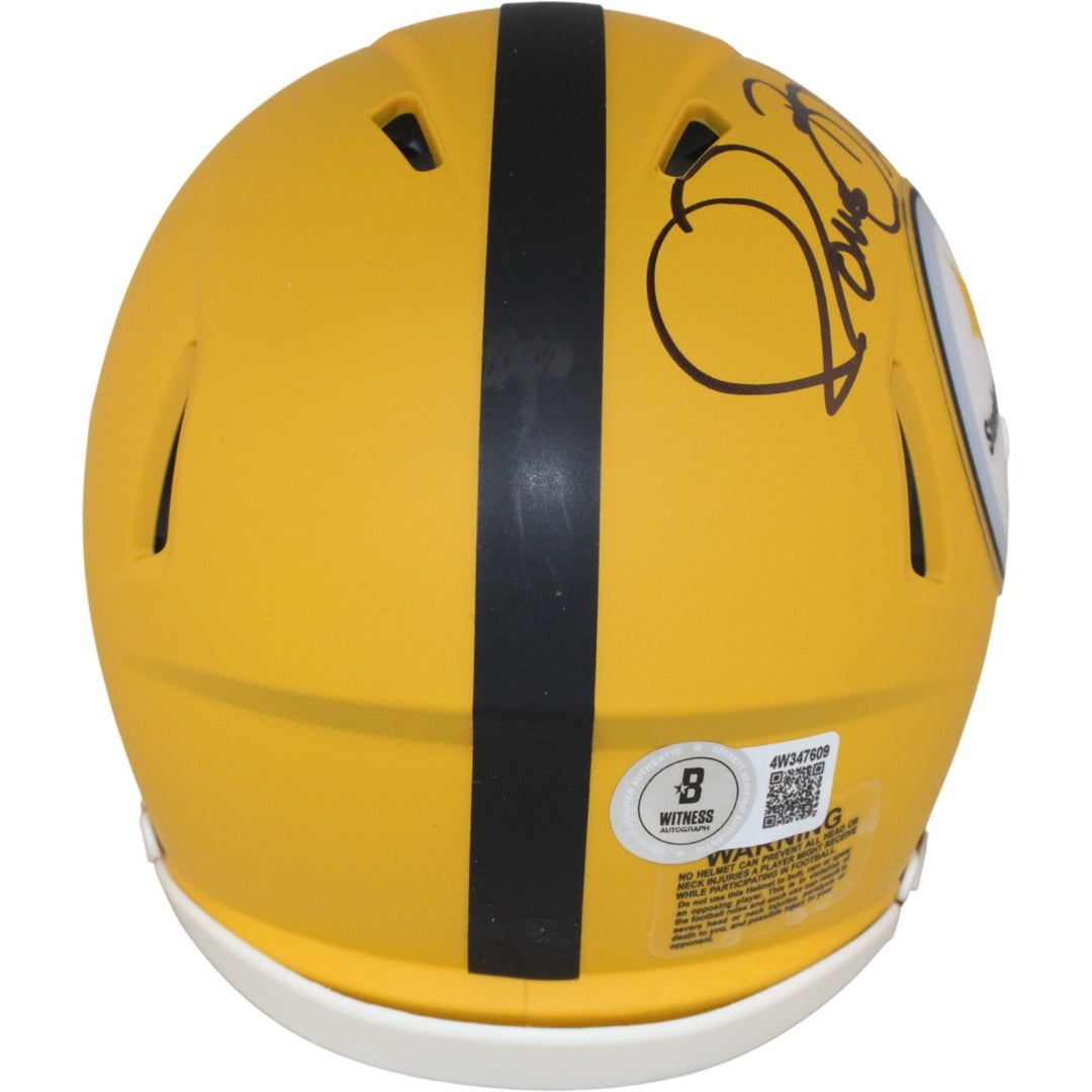Jerome Bettis Autographed Pittsburgh Steelers 25 Alt Mini Helmet Beckett 54084