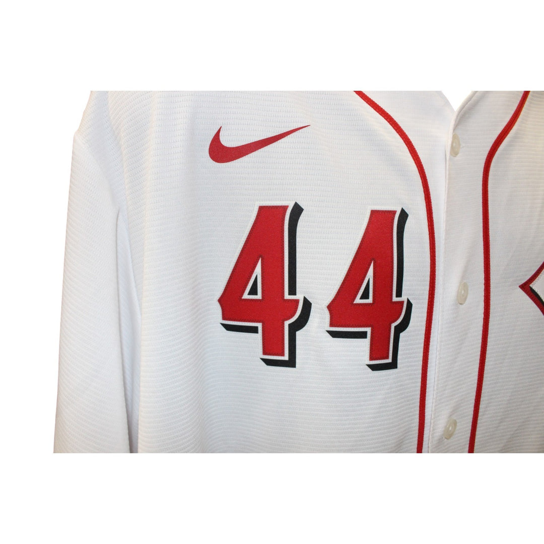 Elly De La Cruz Autographed Cincinnati Reds Nike White XL Jersey Beckett 56468