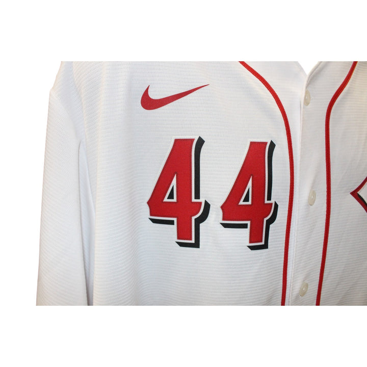 Elly De La Cruz Autographed Cincinnati Reds Nike White XL Jersey Beckett 56468