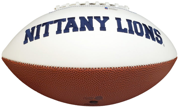 Pat Freiermuth Auto Signed Penn State Nittany Lions White Logo Football Beckett