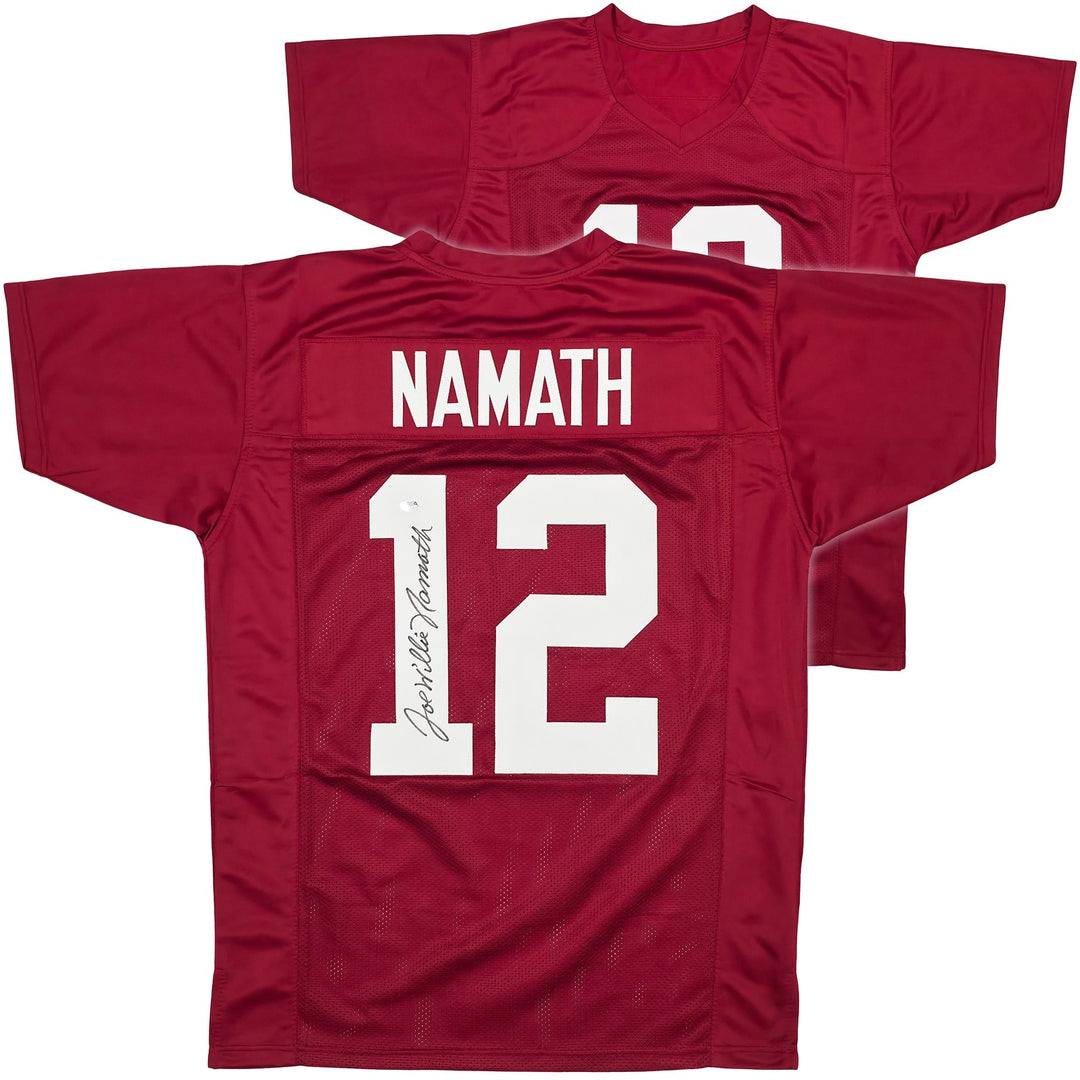 Alabama Crimson Tide Joe Namath Signed Maroon Jersey "Willie" PSA/DNA
