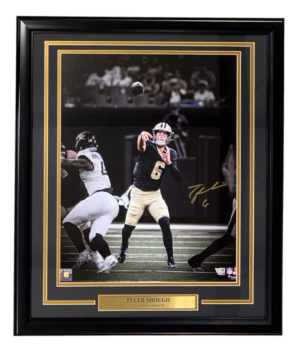 Tyler Shough Signed Framed 16x20 New Orleans Saints Photo Fanatics