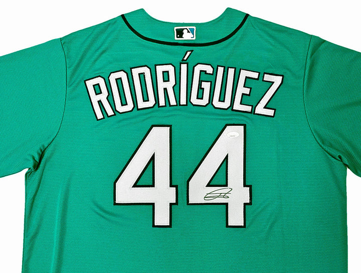 Seattle Mariners Julio Rodriguez Autographed Signed Teal Nike Jersey Size XL JSA