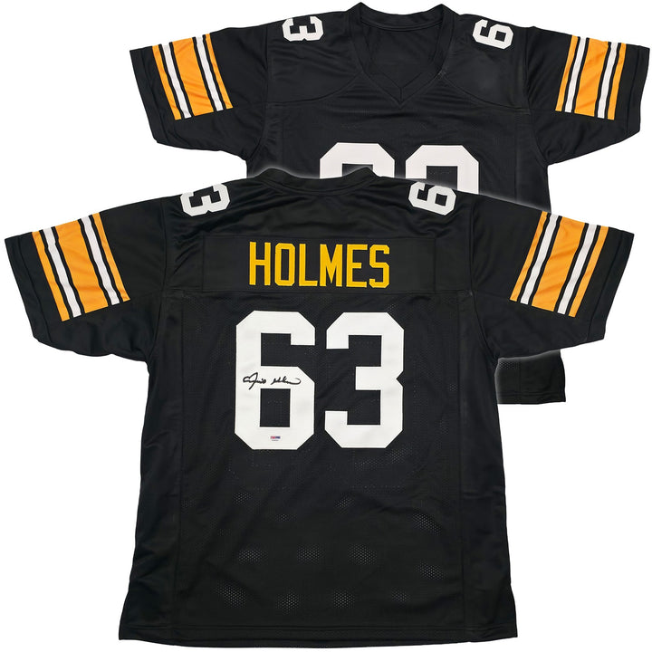 Pittsburgh Steelers Ernie Holmes Autographed Black Jersey PSA/DNA