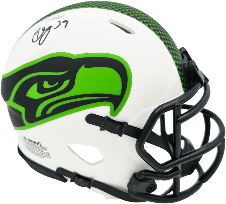 Ty Okada Signed Seahawks Lunar Eclipse Mini Helmet MCS Holo Marks