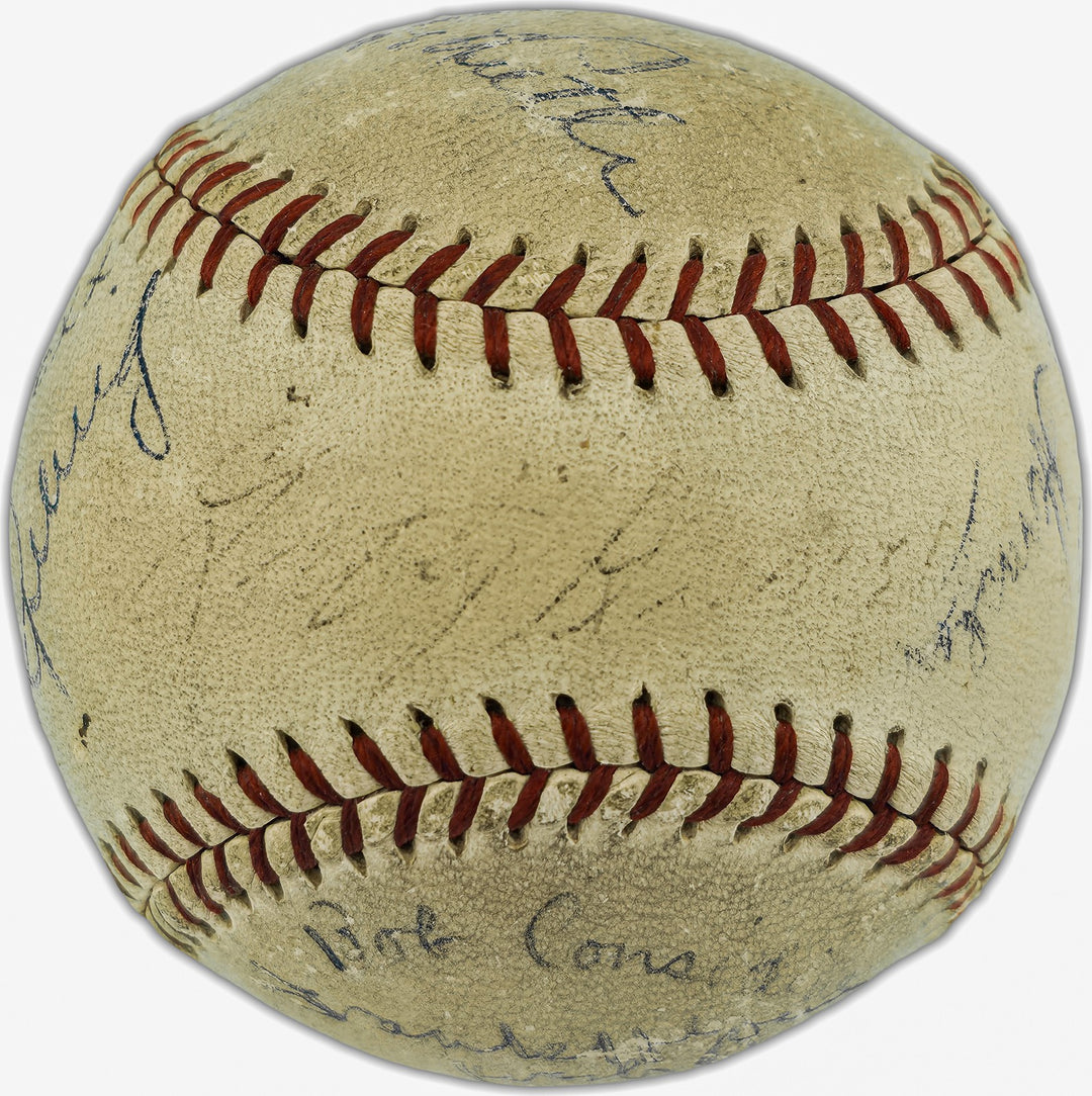 1930's Greats Auto AL Baseball 14 Sigs Babe Ruth, Lou Gehrig Jimmie Foxx PSA/DNA