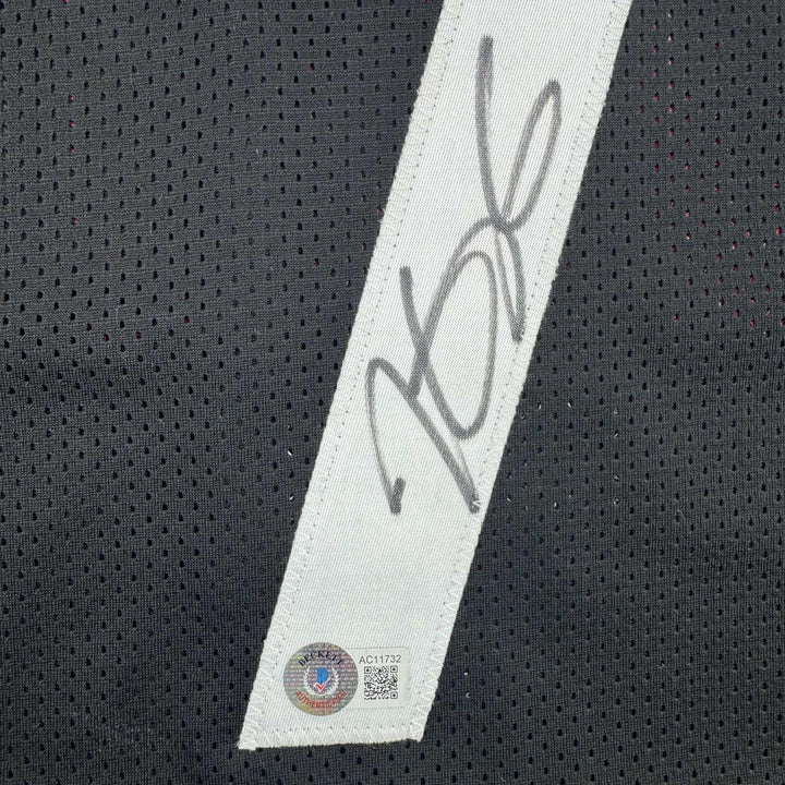 Autographed/Signed Kevin Durant Houston Black Jersey Beckett BAS COA