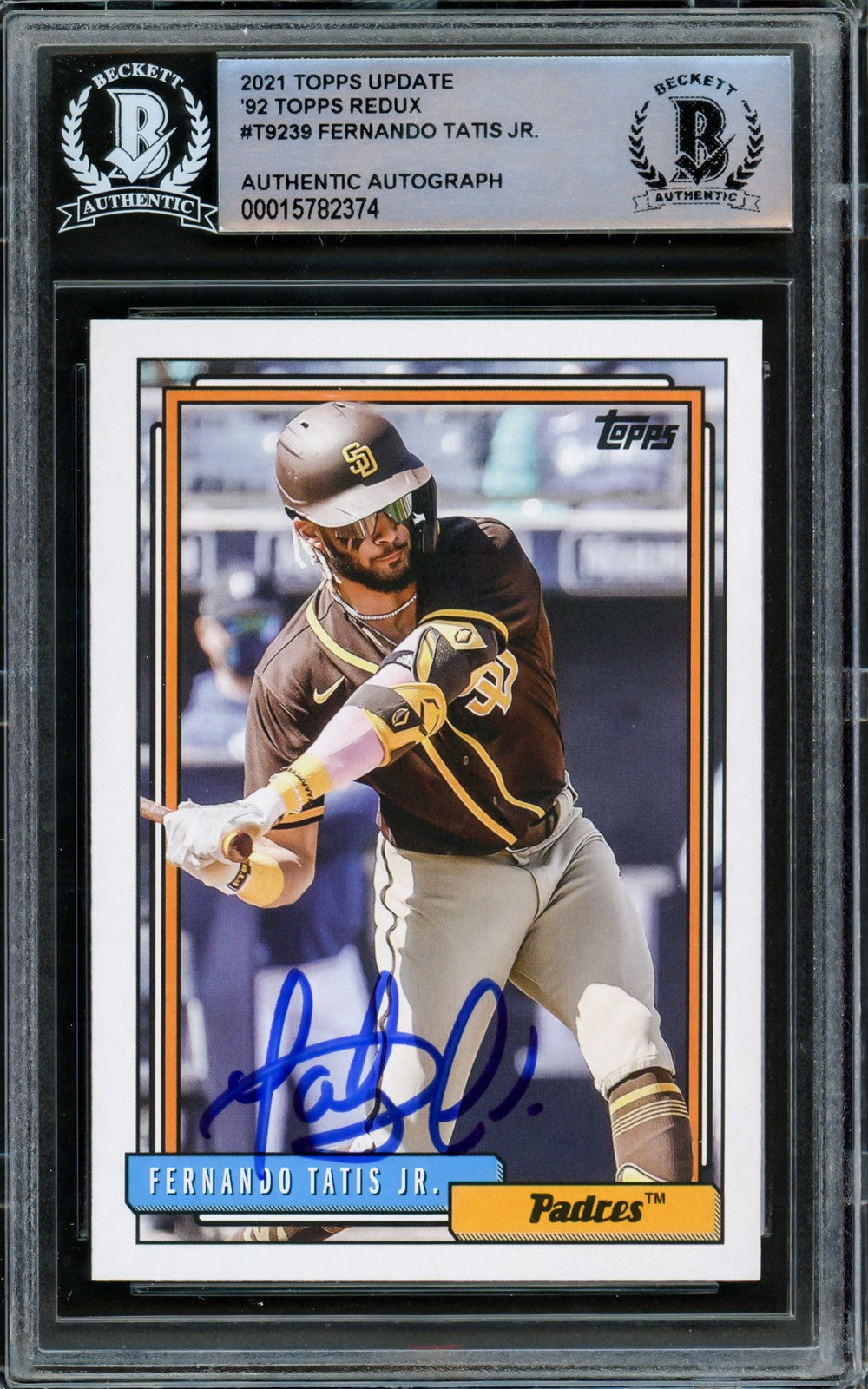 Fernando Tatis Jr. Signed 2021 Topps Update 1992 Style Card #T92-39 San Diego