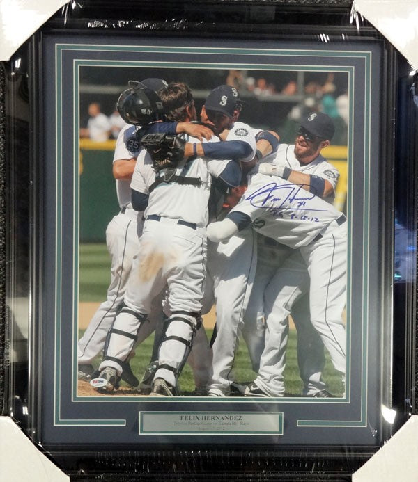 Felix Hernandez Signed 16x20 Photo Mariners "P.G. 8-15-12" Perfect Game PSA/DNA