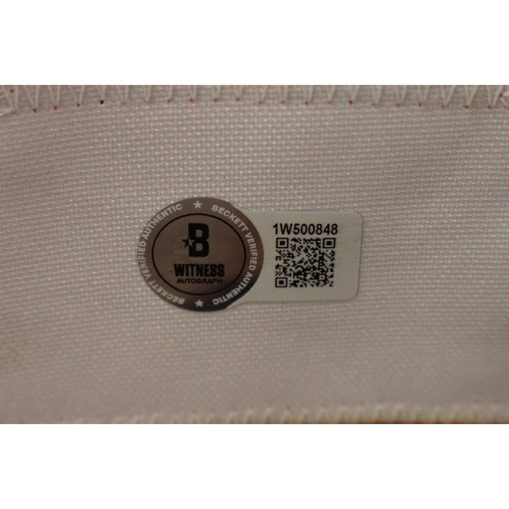 Ken Norton Jr. Autographed/Signed Pro Style Red Jersey Beckett 44684